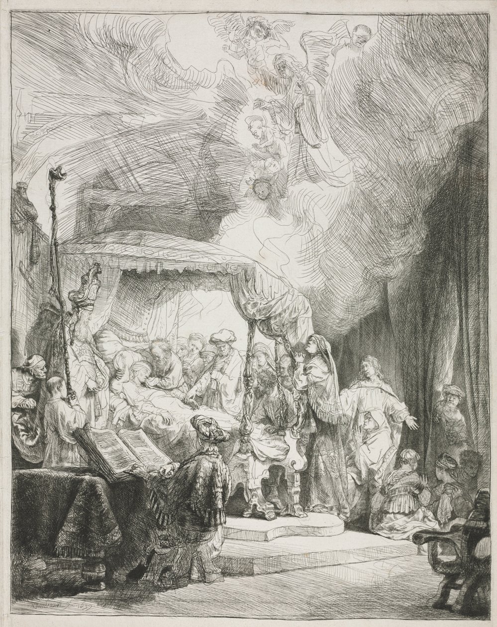 Morte della Vergine da Rembrandt van Rijn