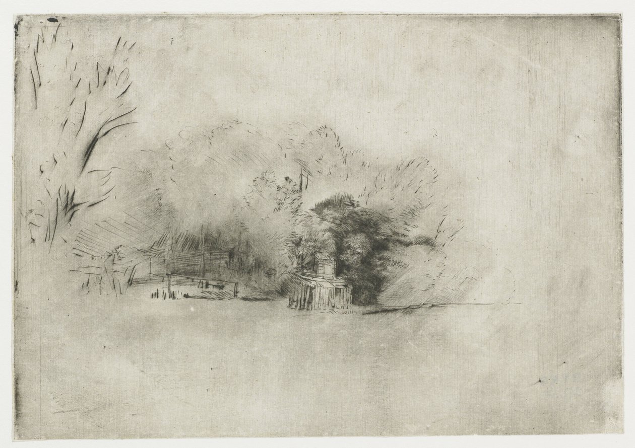Fattoria tra gli alberi da Rembrandt van Rijn