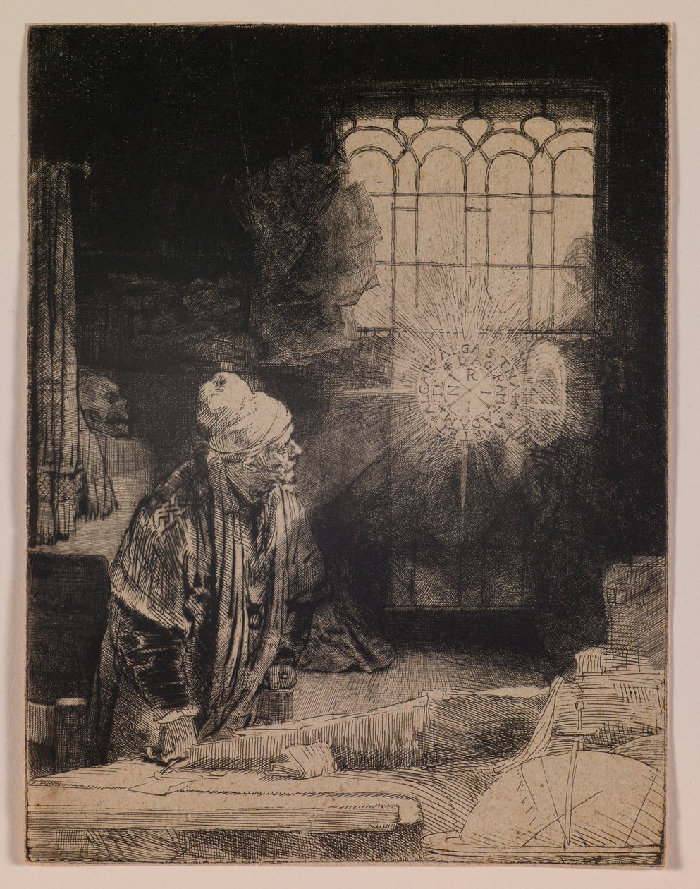 Faust (Lo studioso nel suo studio) da Rembrandt van Rijn