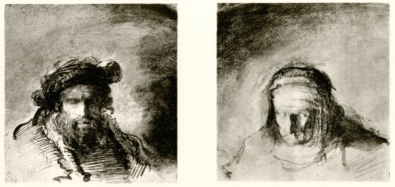 Studi di teste da Rembrandt van Rijn