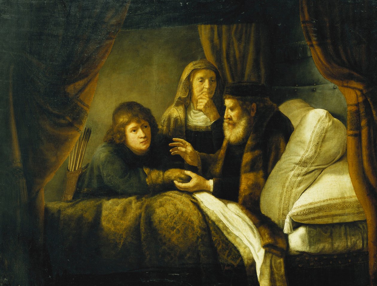 Isacco benedice Giacobbe, c.1640 da Rembrandt van Rijn