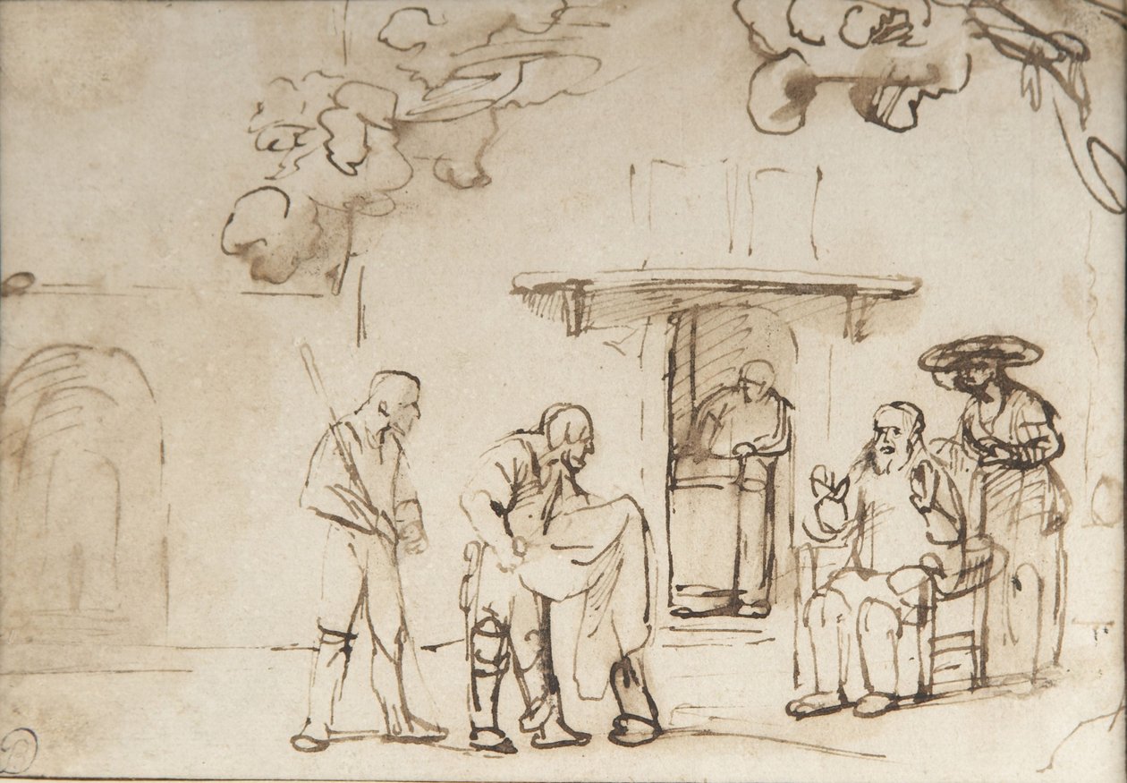 A Giacobbe viene mostrato il mantello insanguinato di Giuseppe da Rembrandt van Rijn