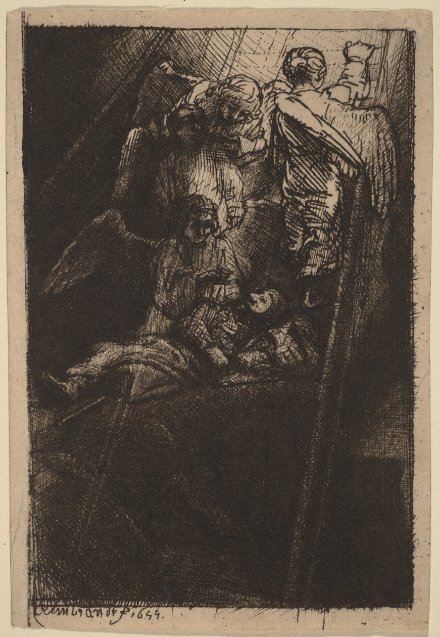 La scala di Giacobbe da Rembrandt van Rijn