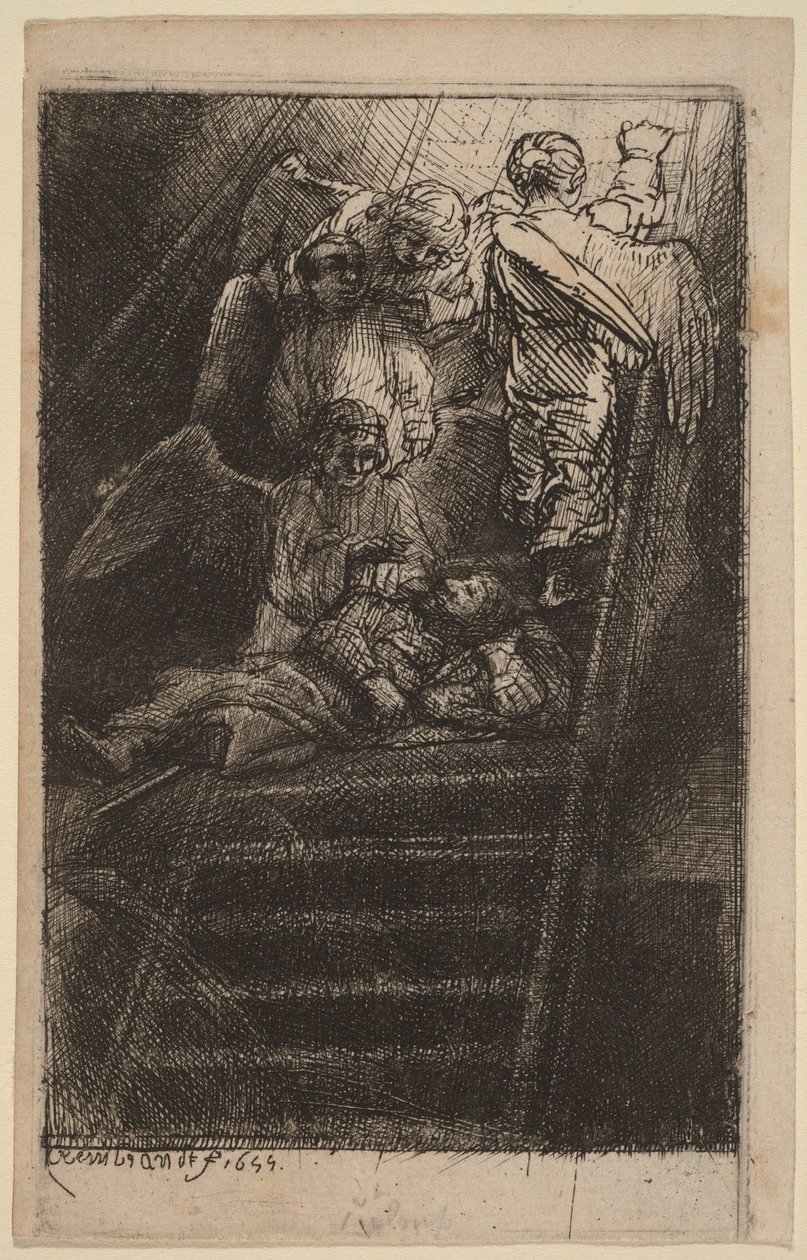 La scala di Giacobbe da Rembrandt van Rijn