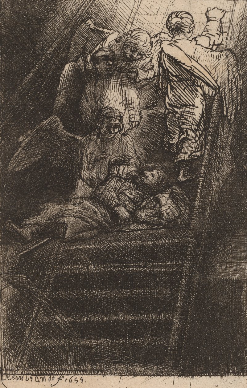 Scala di Giacobbe, 1655 da Rembrandt van Rijn