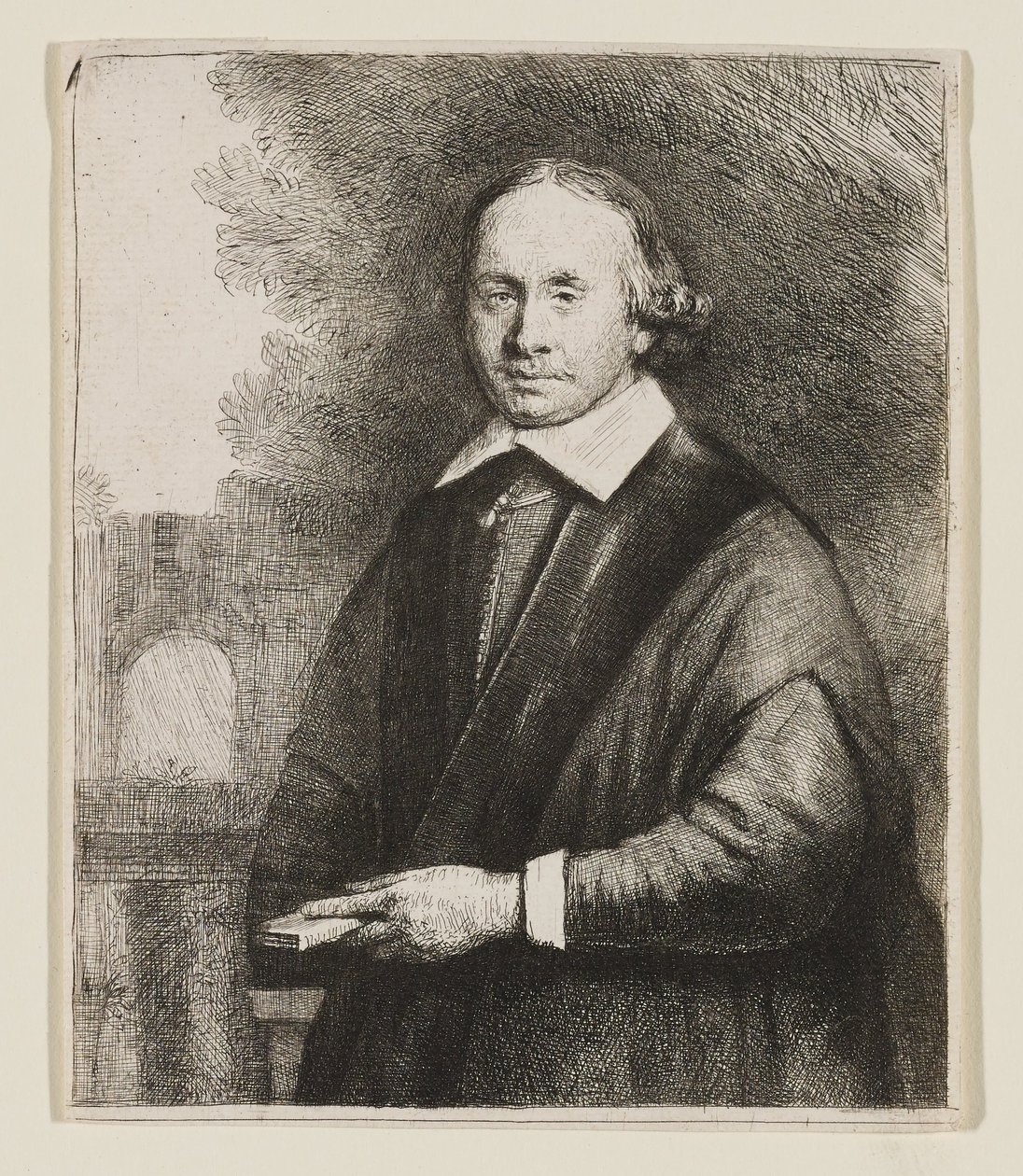Jan Antonides Von Der Linden, professore di medicina da Rembrandt van Rijn