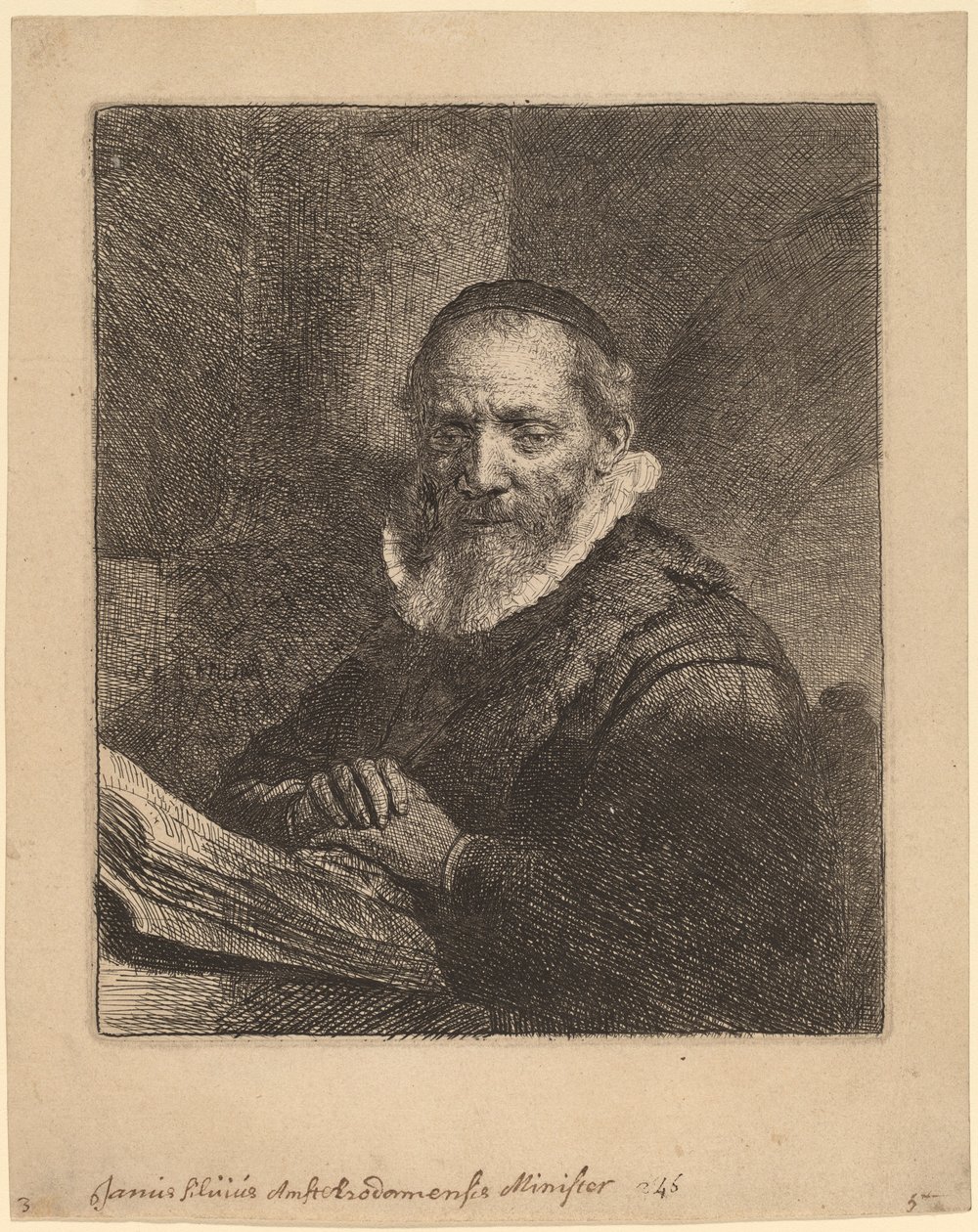 Jan Cornelisz. Sylvius da Rembrandt van Rijn