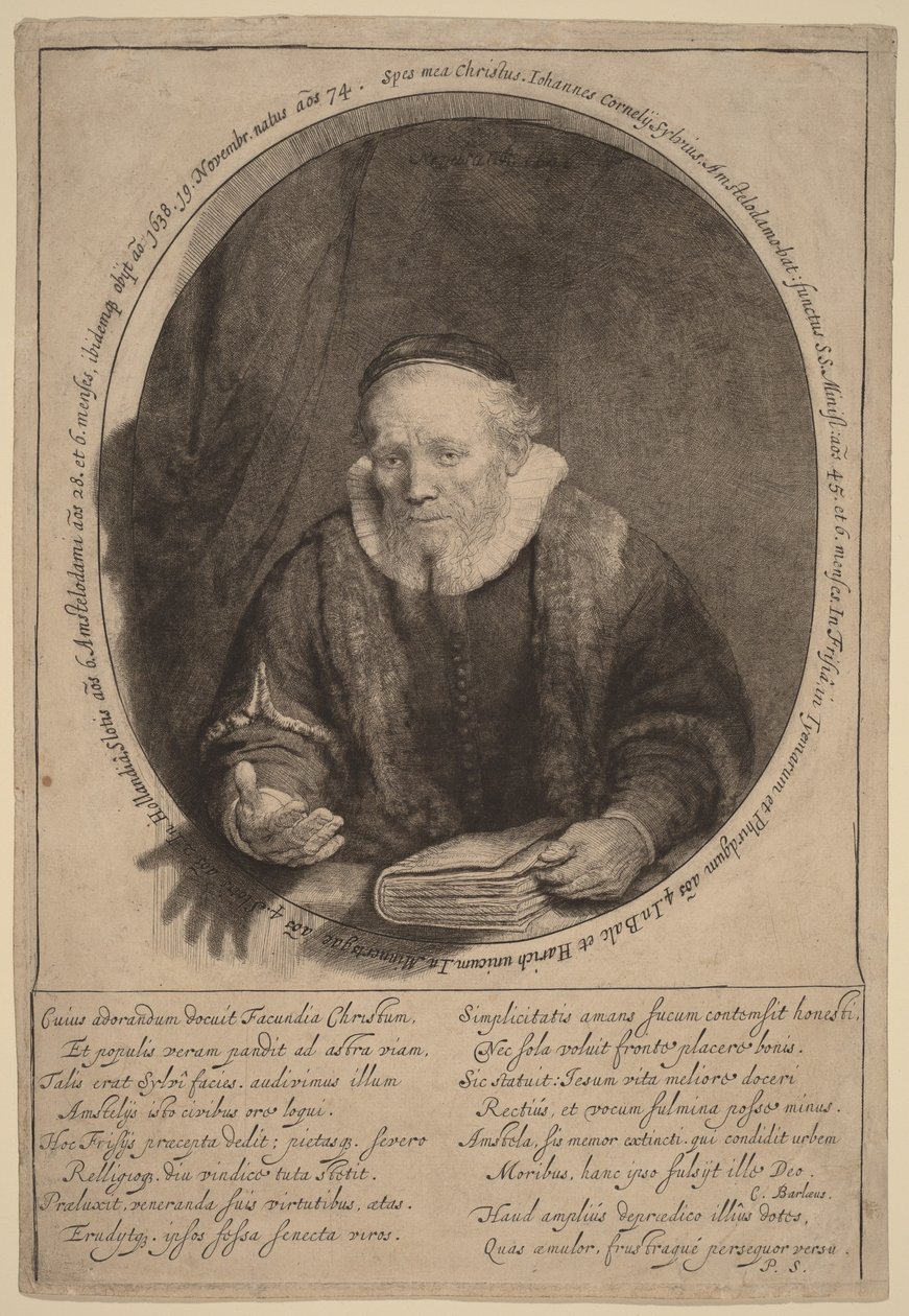 Jan Cornelisz Sylvius da Rembrandt van Rijn
