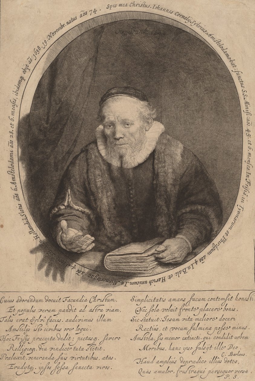 Jan Cornelisz. Sylvius (1646) da Rembrandt van Rijn