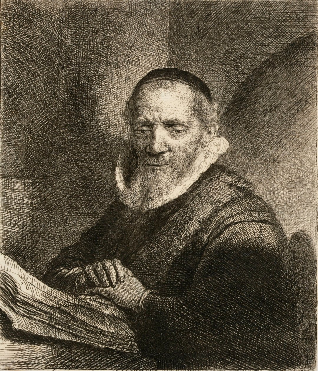 Jan Cornelisz. Sylvius, il predicatore da Rembrandt van Rijn