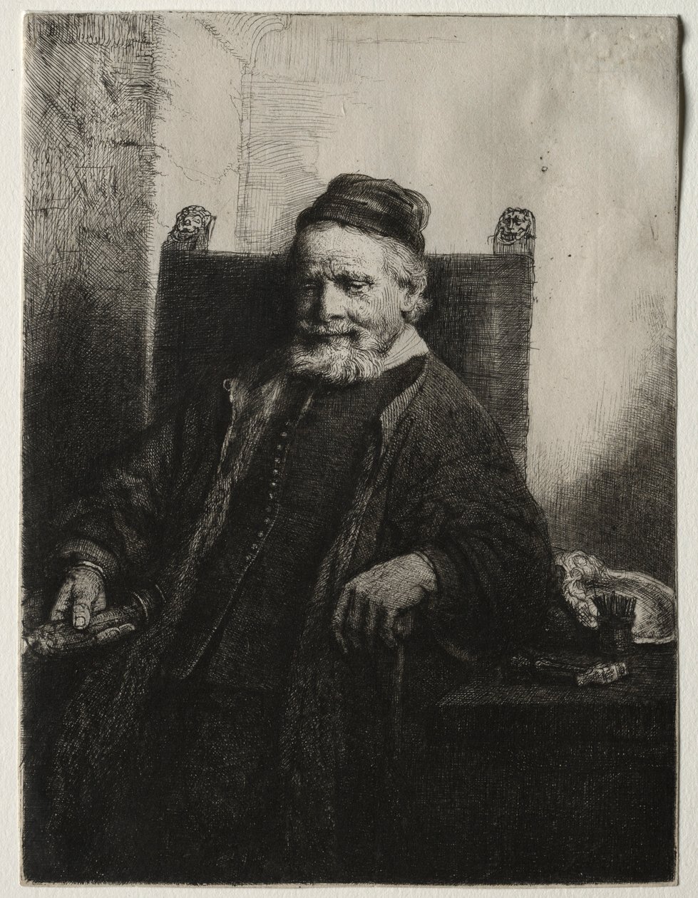 Jan Lutma, orefice, 1656 da Rembrandt van Rijn