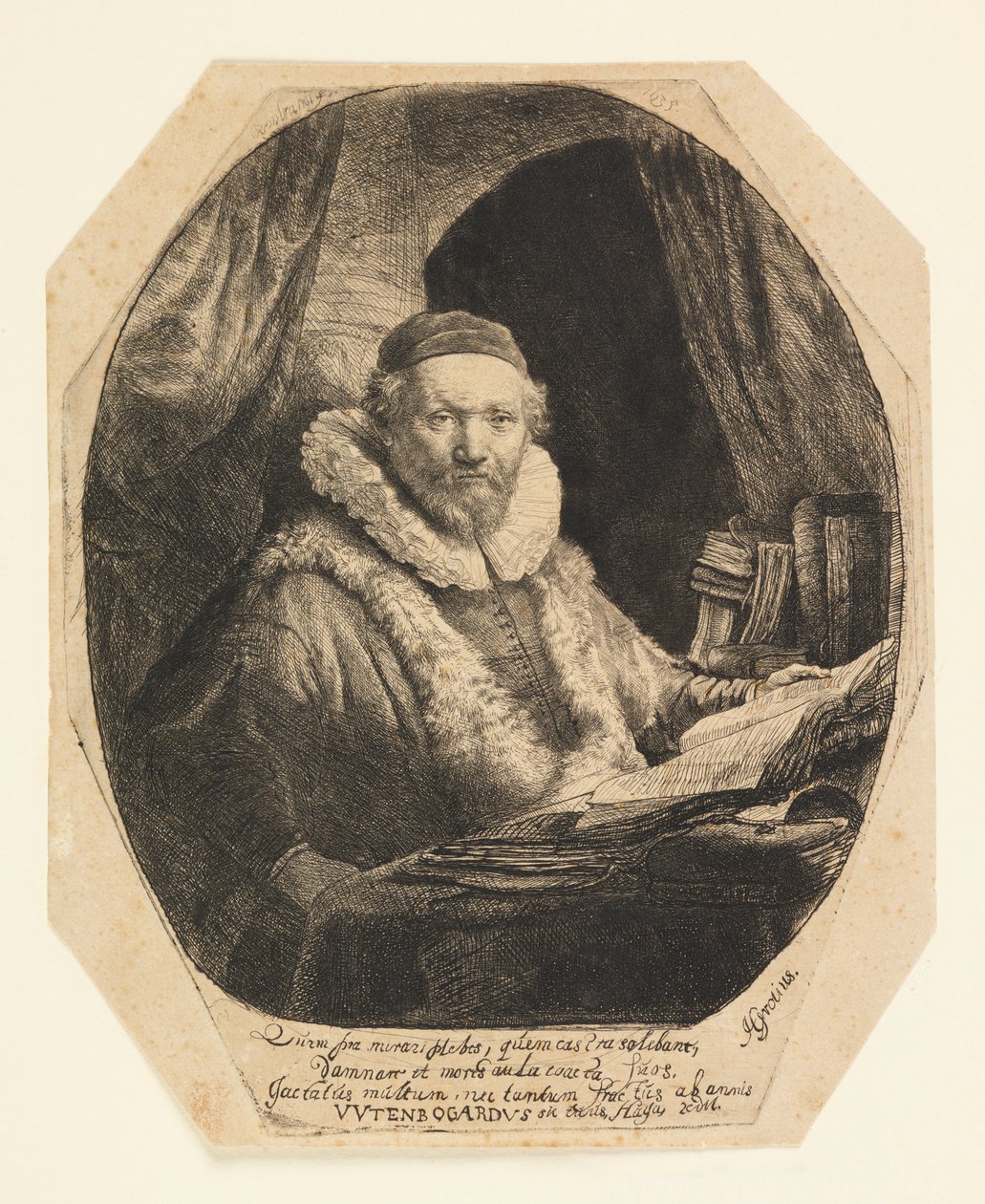 Jan Uytenbogaert (1557–1644), Predicatore dei Rimostranti da Rembrandt van Rijn