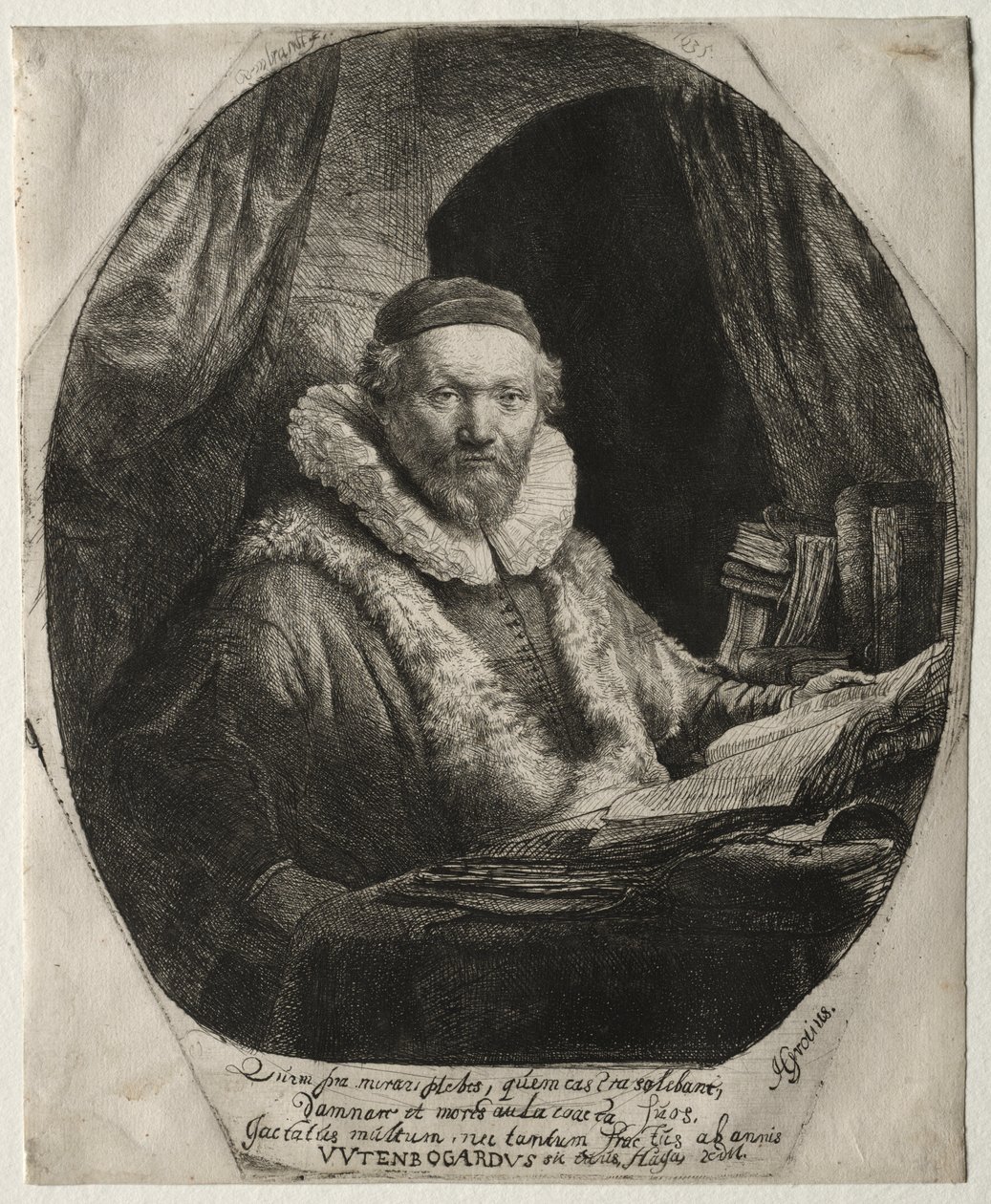 Jan Uytenbogaert, predicatore dei Remonstranti da Rembrandt van Rijn