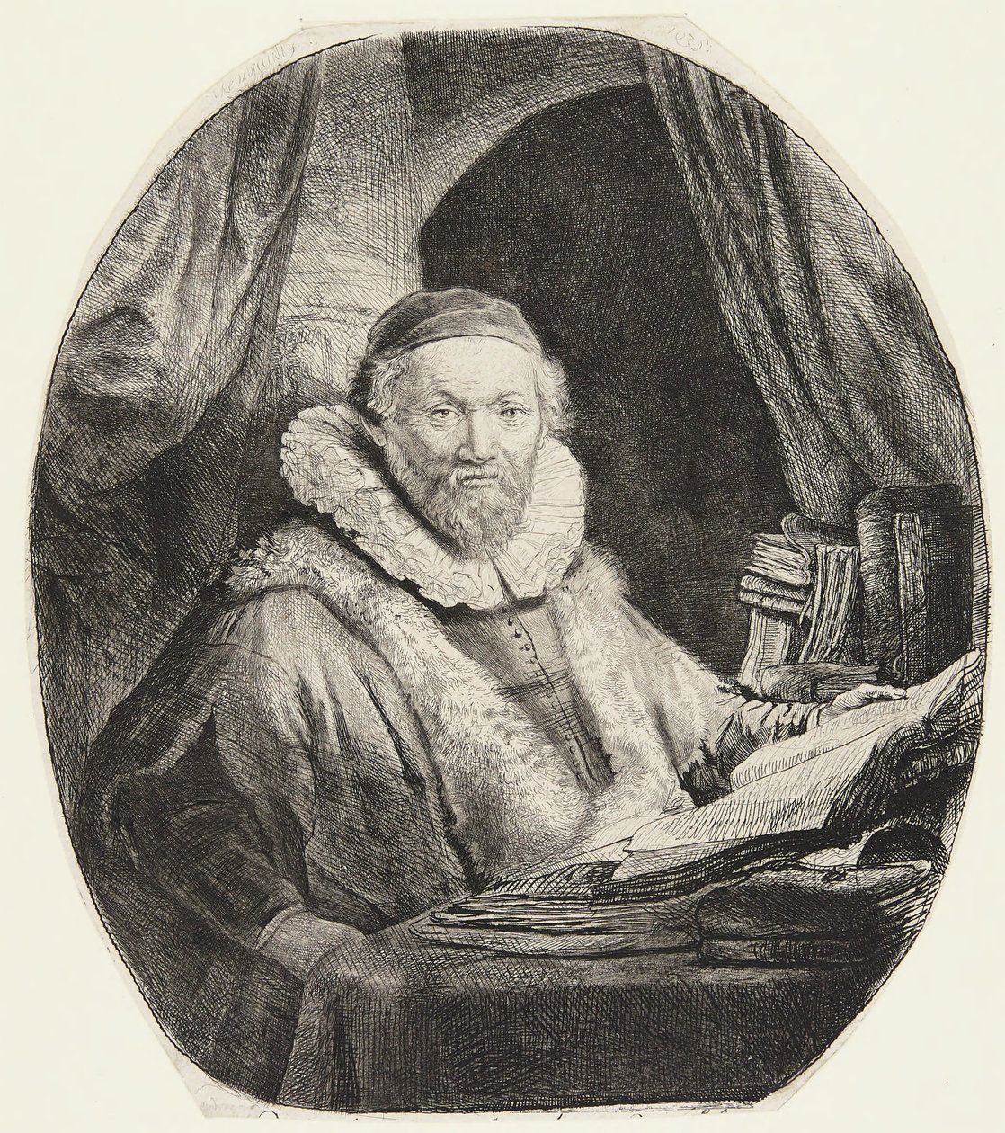 Jan Uytenbogaert, predicatore dei Remonstranti da Rembrandt van Rijn