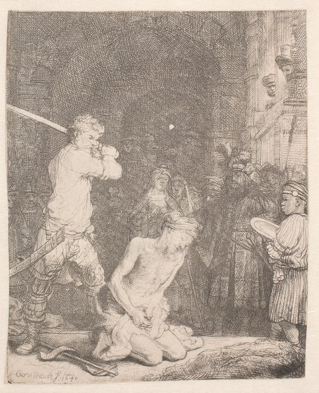 La decapitazione di Giovanni Battista da Rembrandt van Rijn