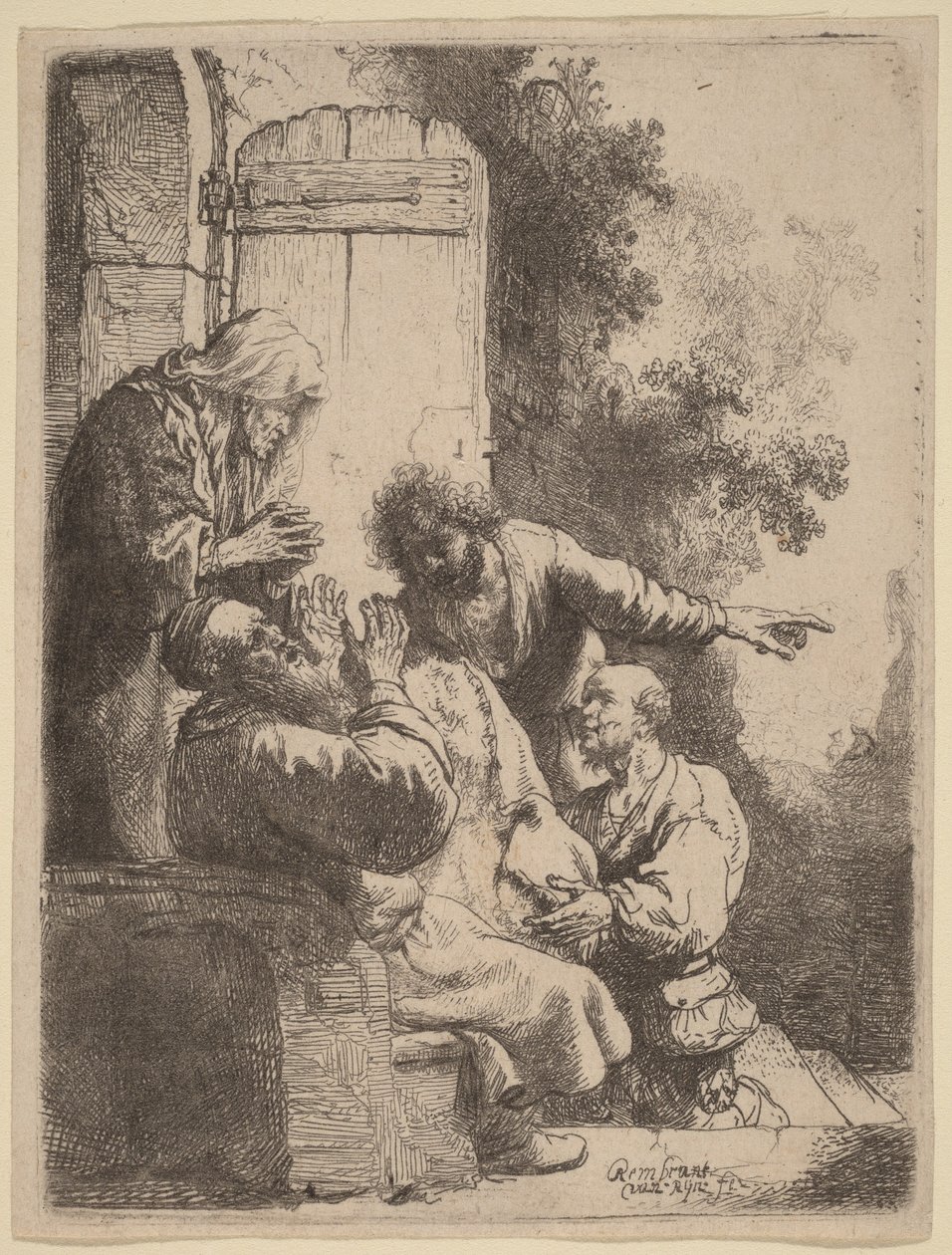 Il mantello di Giuseppe portato a Giacobbe da Rembrandt van Rijn