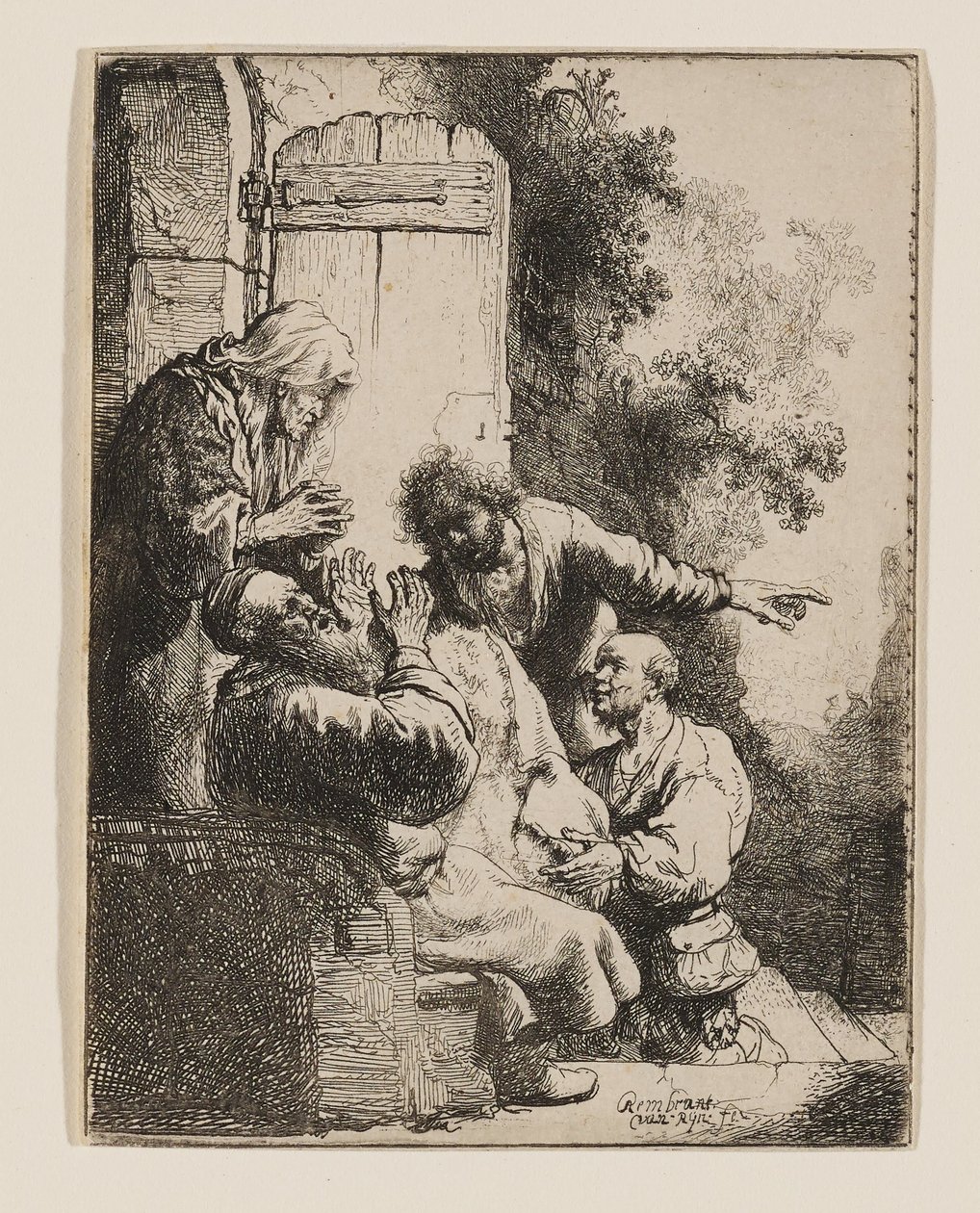 Il mantello di Giuseppe portato a Giacobbe da Rembrandt van Rijn