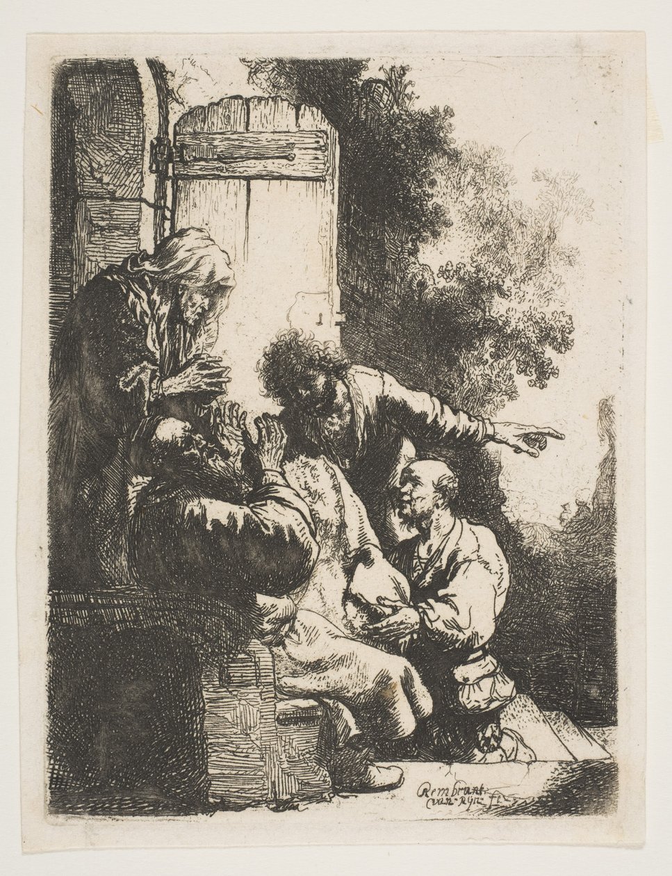 Il mantello di Giuseppe portato a Giacobbe da Rembrandt van Rijn