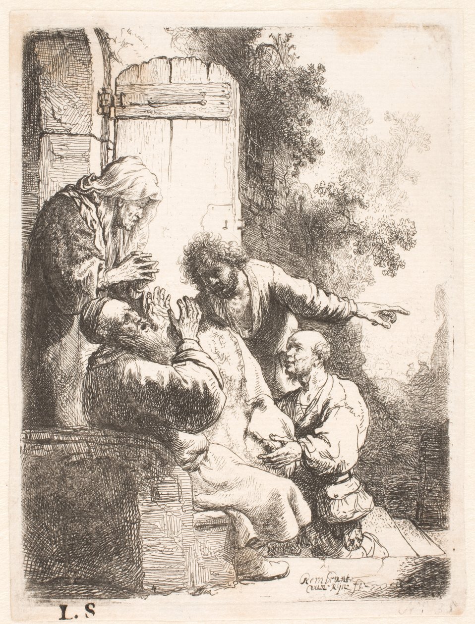 Il mantello di Giuseppe portato a Giacobbe da Rembrandt van Rijn