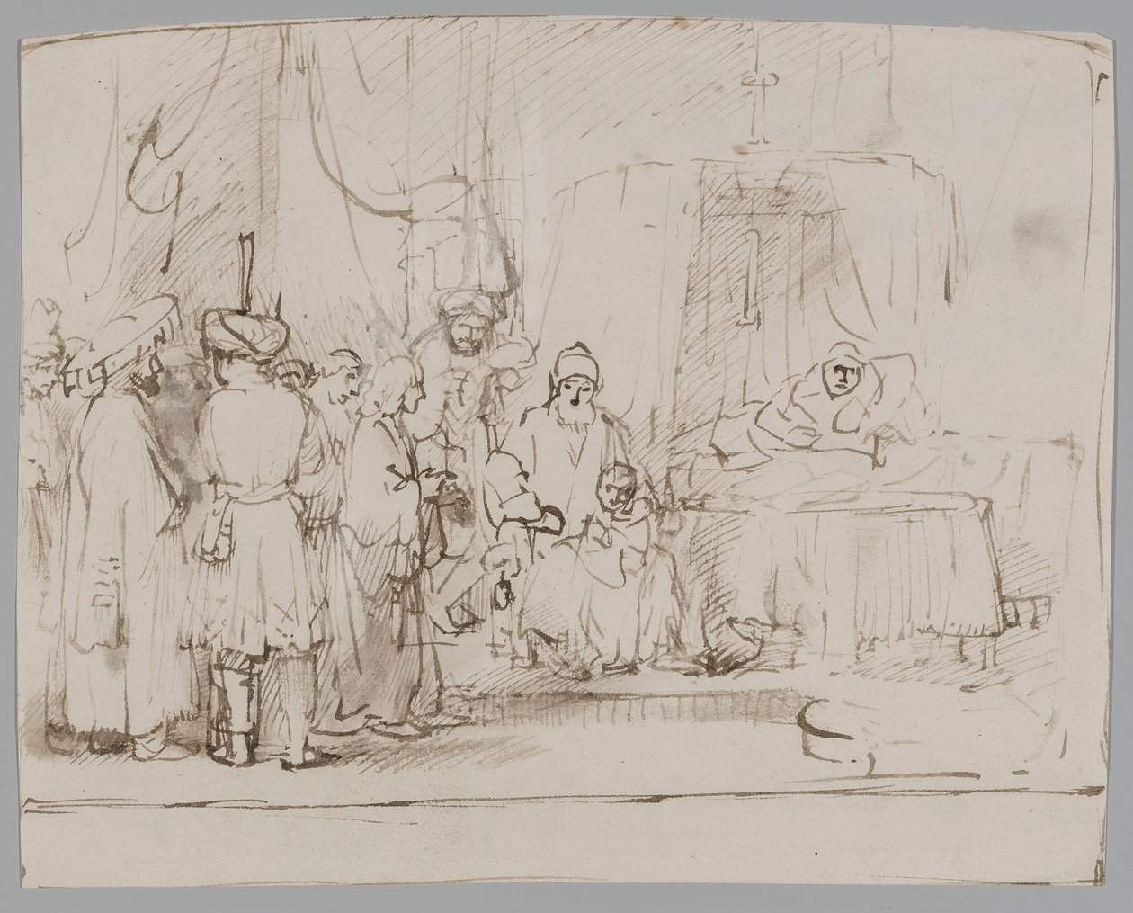 Giuseppe racconta i suoi sogni ai genitori e ai fratelli da Rembrandt van Rijn