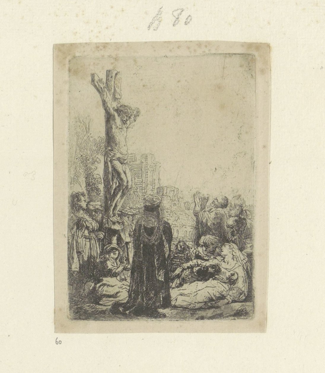 Crocifissione: piccola tavola da Rembrandt van Rijn
