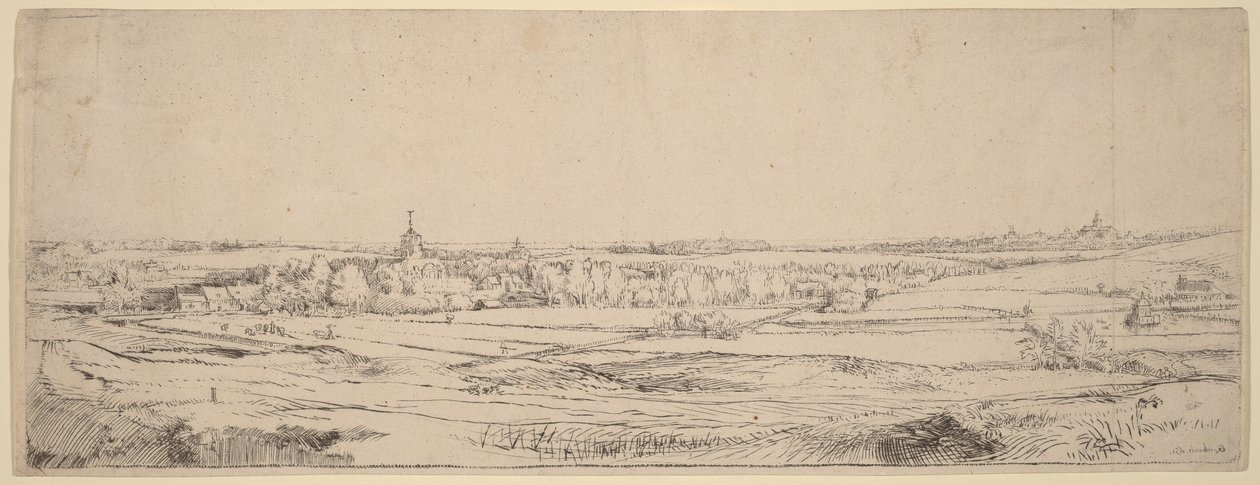 Paesaggio con vista verso Haarlem (Il campo dei pesatori d
