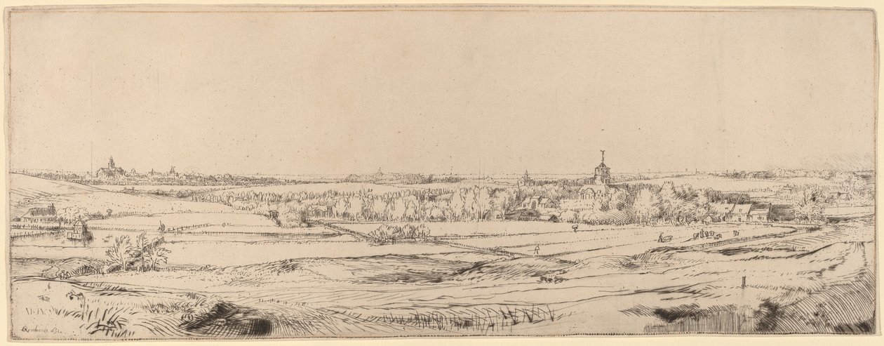 Paesaggio con vista verso Haarlem (Il campo del pesatore d