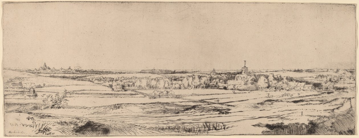 Paesaggio con vista verso Haarlem (Il campo del pesatore d