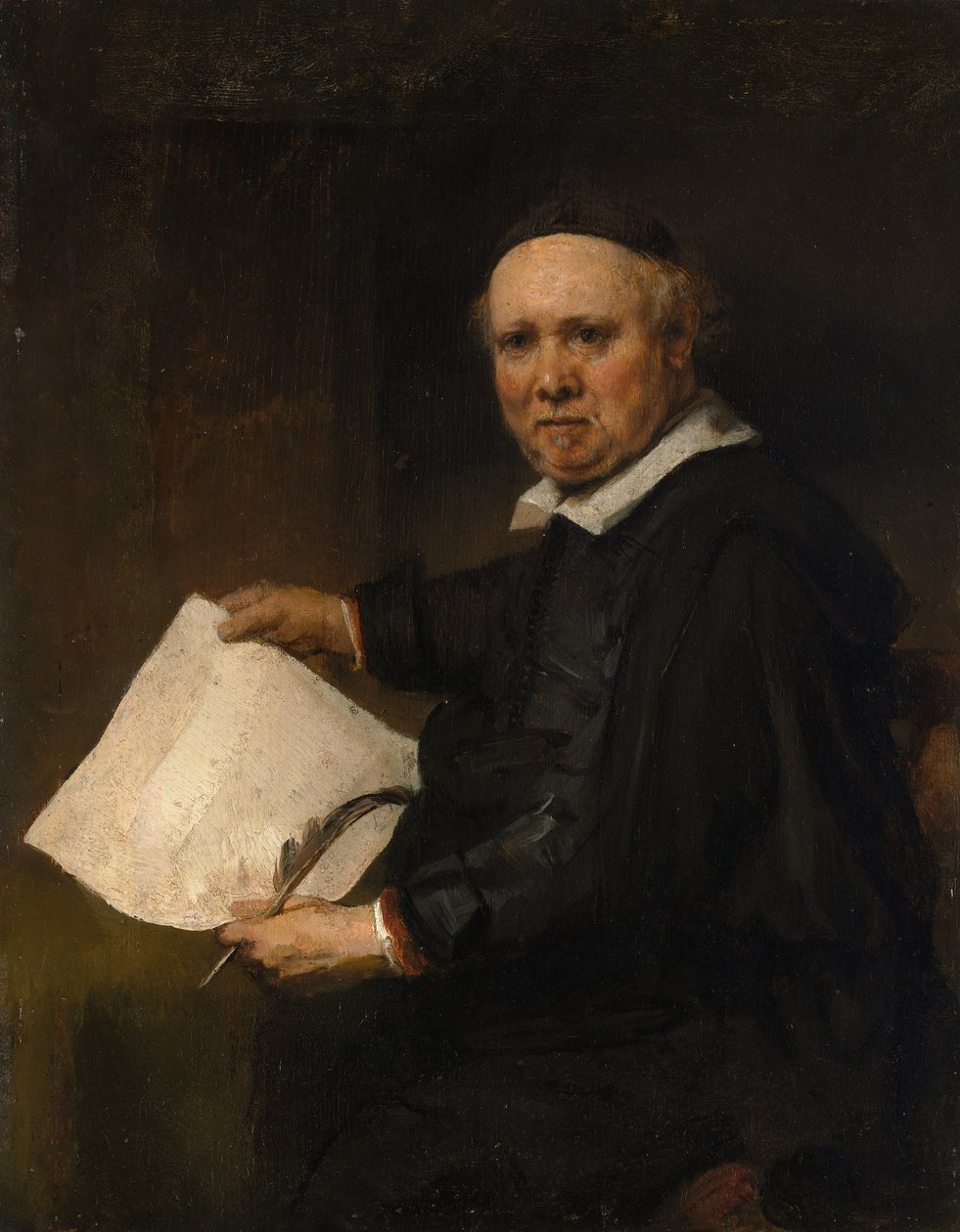 Lieven Willemsz van Coppenol nato circa 1599, morto 1671 o più tardi da Rembrandt van Rijn