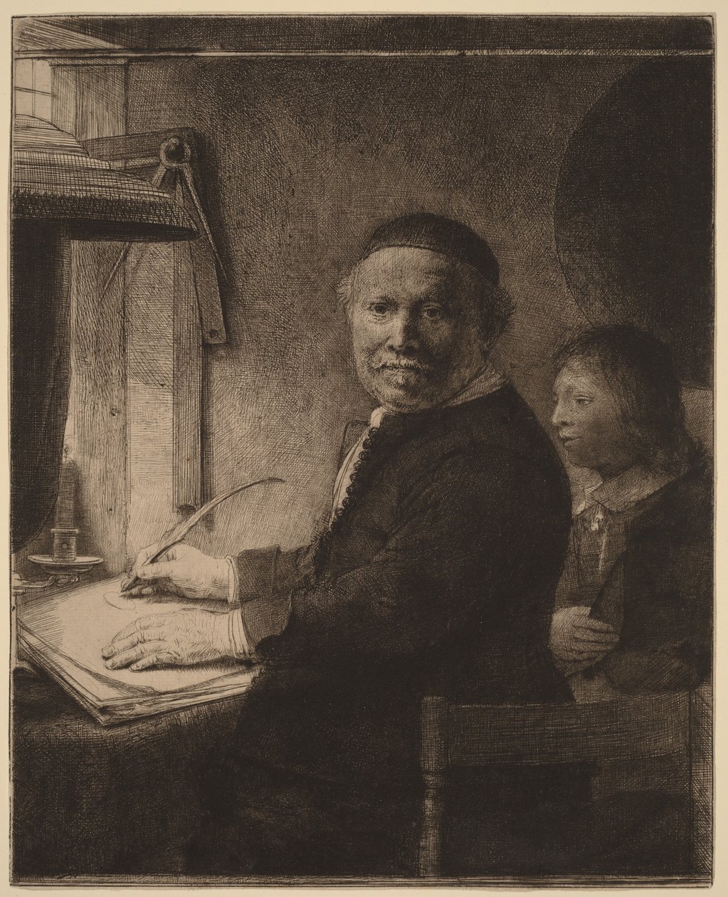 Lieven Willemsz van Coppenol: il piatto più piccolo da Rembrandt van Rijn