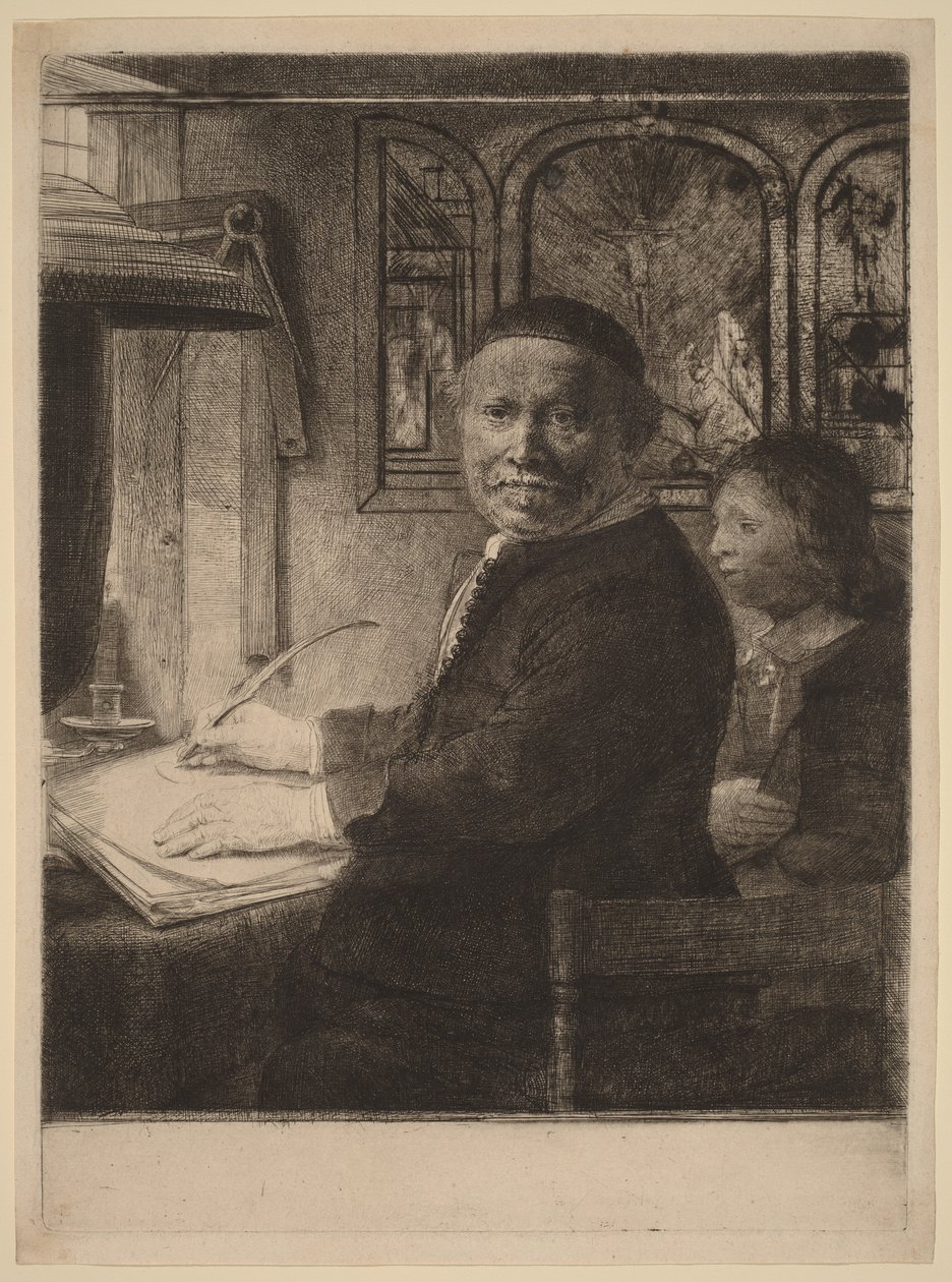 Lieven Willemsz van Coppenol: il piatto più piccolo da Rembrandt van Rijn