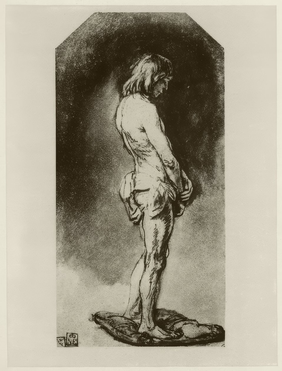 Nudo maschile da Rembrandt van Rijn