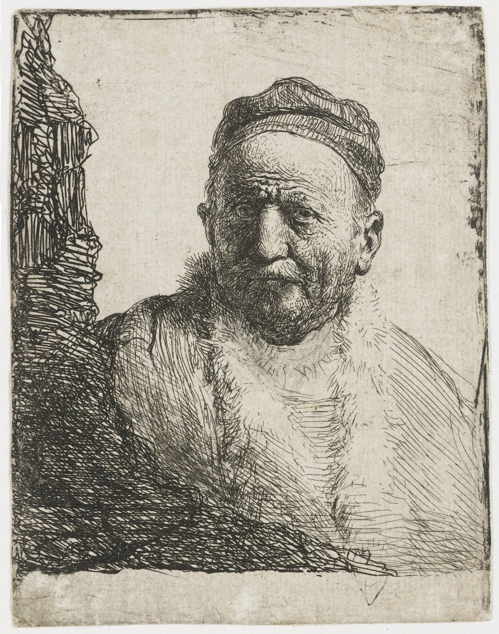 Uomo con il berretto da Rembrandt van Rijn