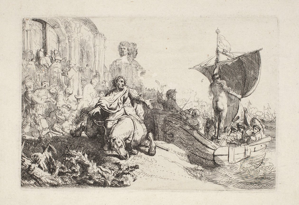 La nave della Fortuna da Rembrandt van Rijn