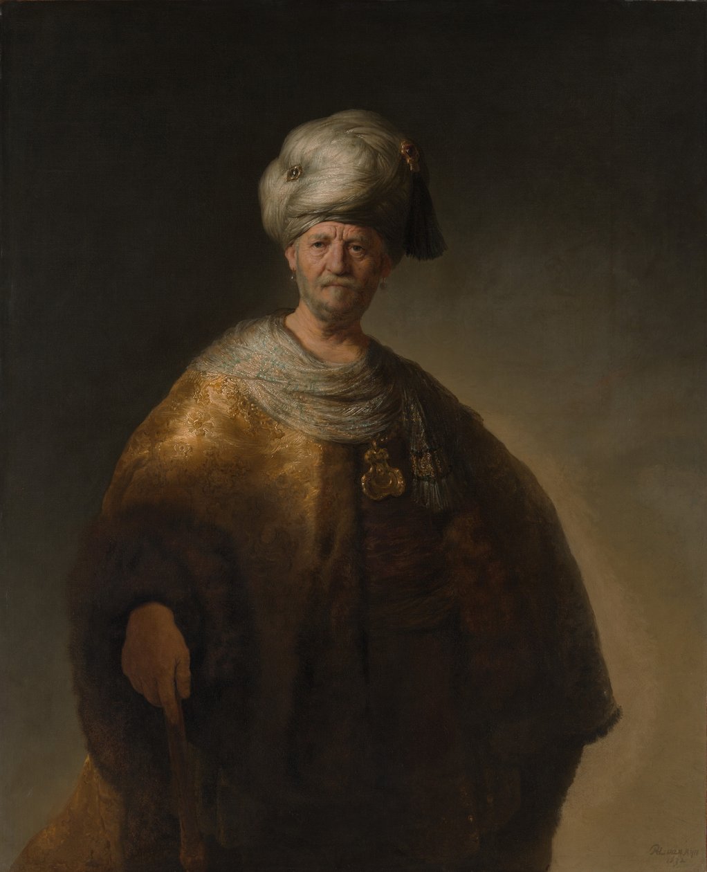 Ritratto di un uomo orientale, Il nobile slavo, 1632 da Rembrandt van Rijn