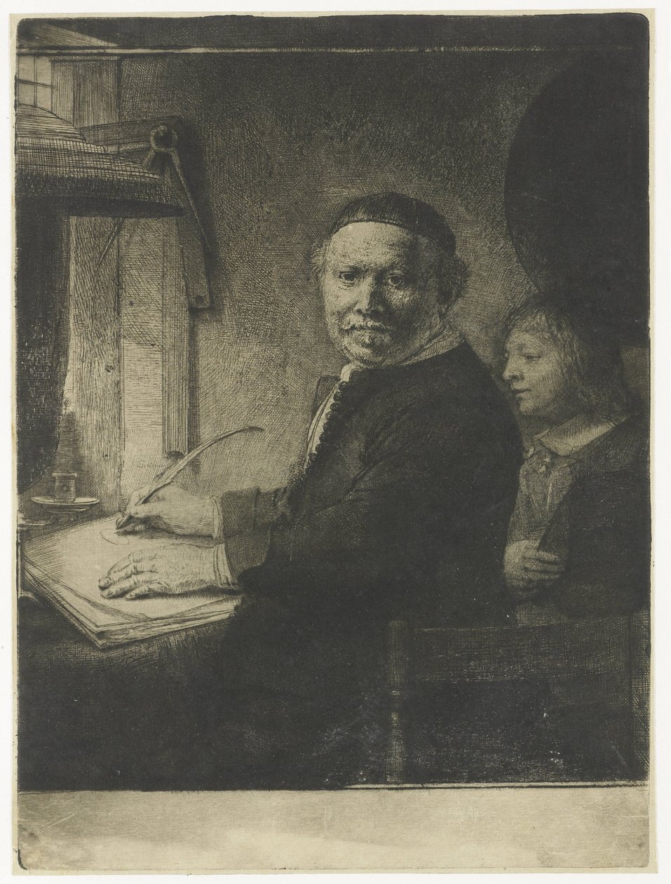 Ritratto di Lieven Willemsz van Coppenol, noto come “Il piccolo Coppenol” da Rembrandt van Rijn