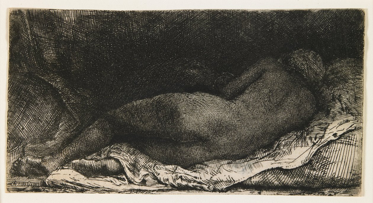 Donna sdraiata da Rembrandt van Rijn