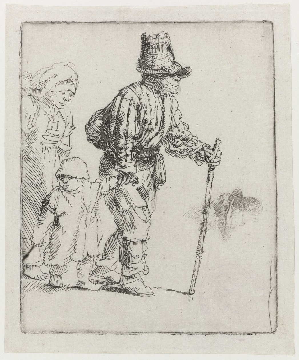 Famiglia di contadini nomadi da Rembrandt van Rijn