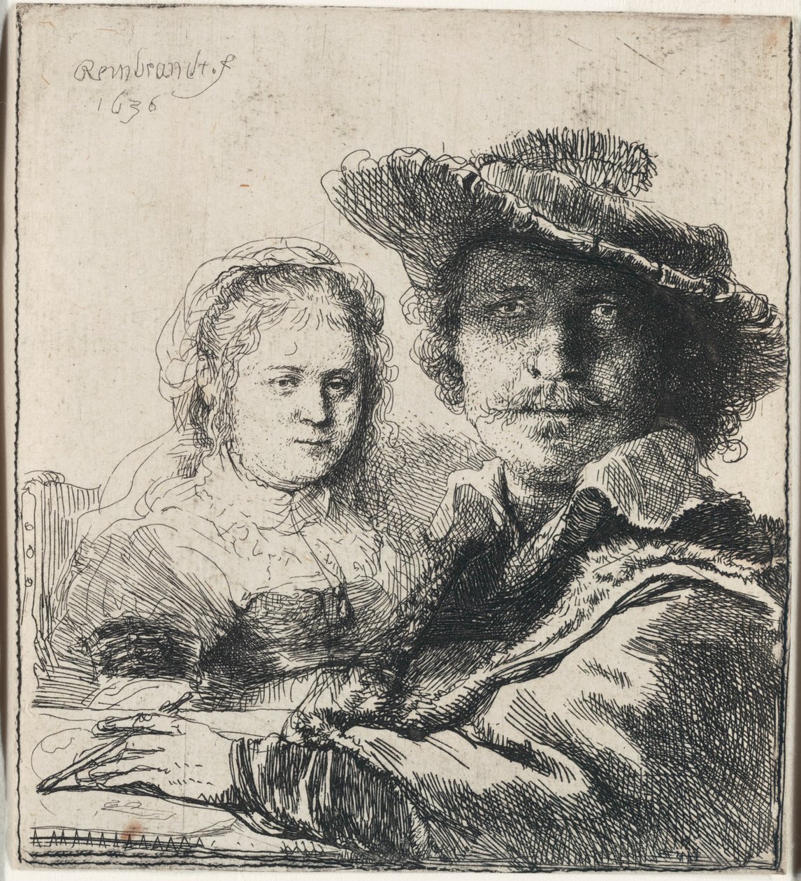 Autoritratto con Saskia da Rembrandt van Rijn