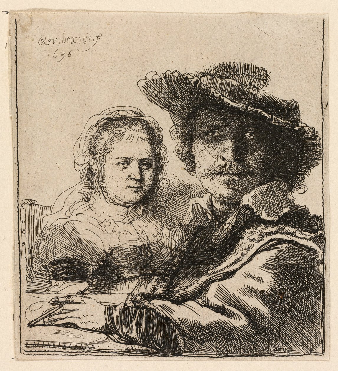 Autoritratto con Saskia da Rembrandt van Rijn