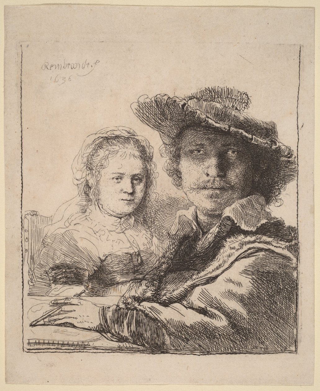Autoritratto con Saskia da Rembrandt van Rijn