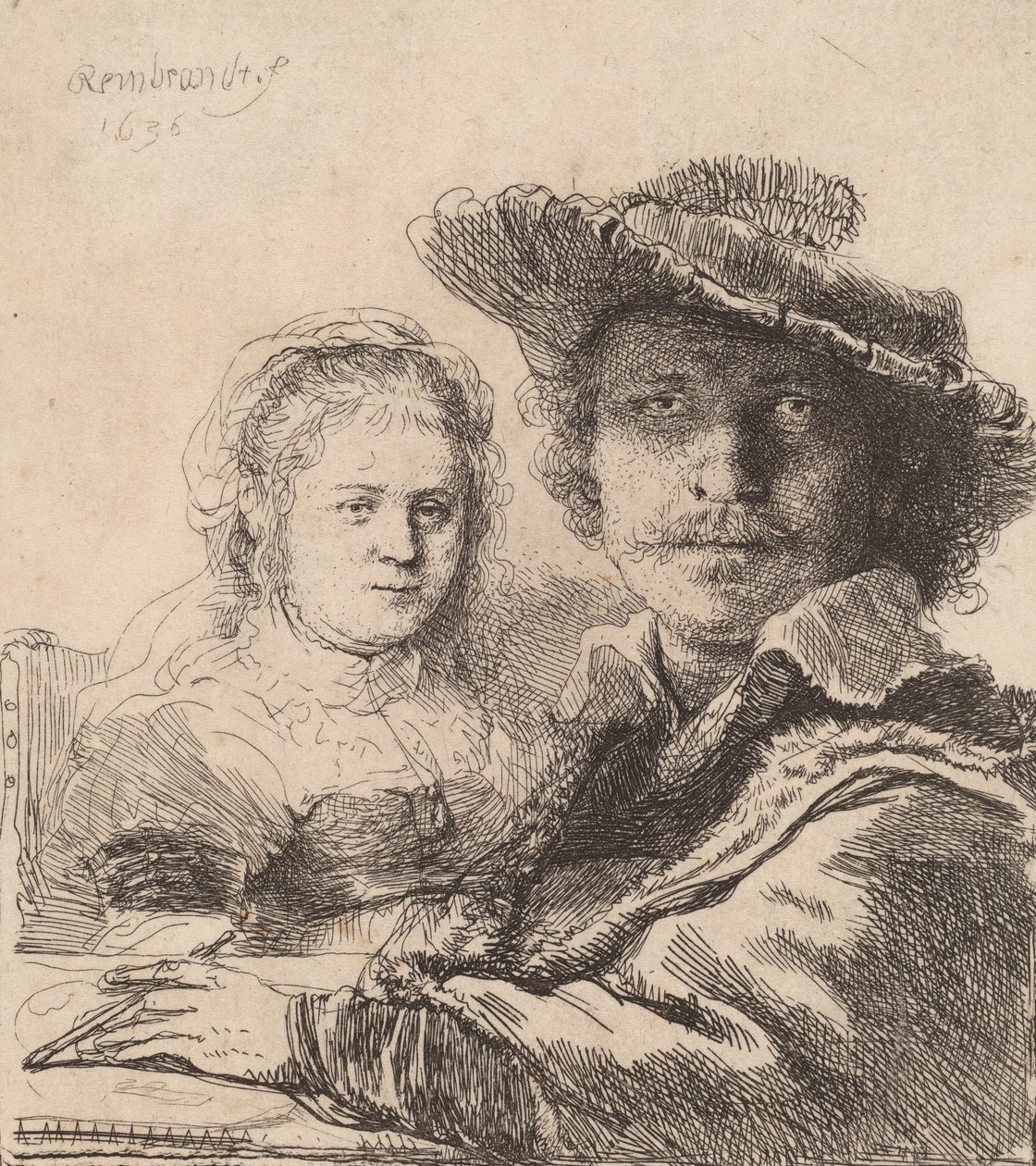 Autoritratto con Saskia, 1636 da Rembrandt van Rijn