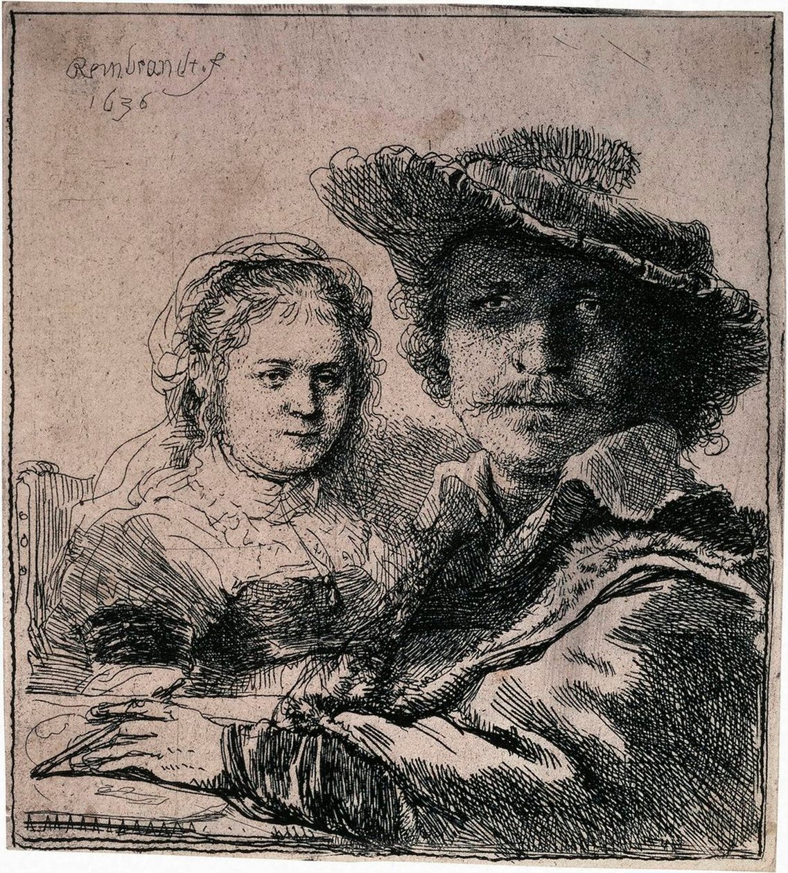 Autoritratto con Saskia da Rembrandt van Rijn