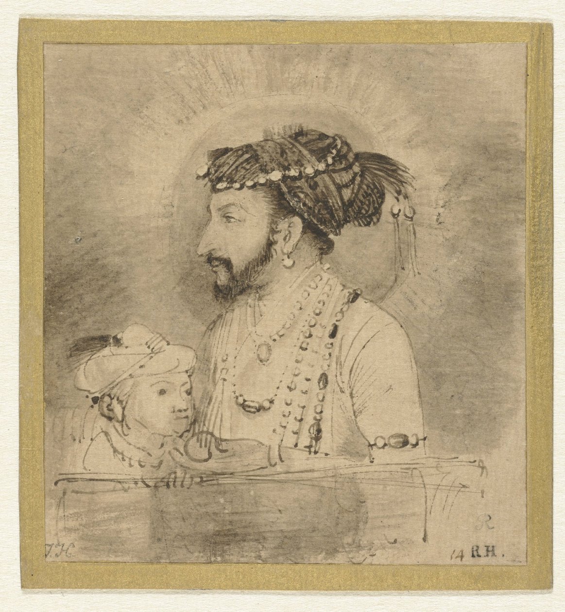 Shah Jahan e il suo figlioletto da Rembrandt van Rijn