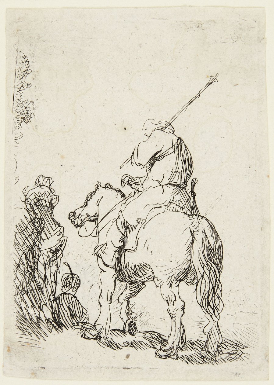 Soldato a cavallo da Rembrandt van Rijn