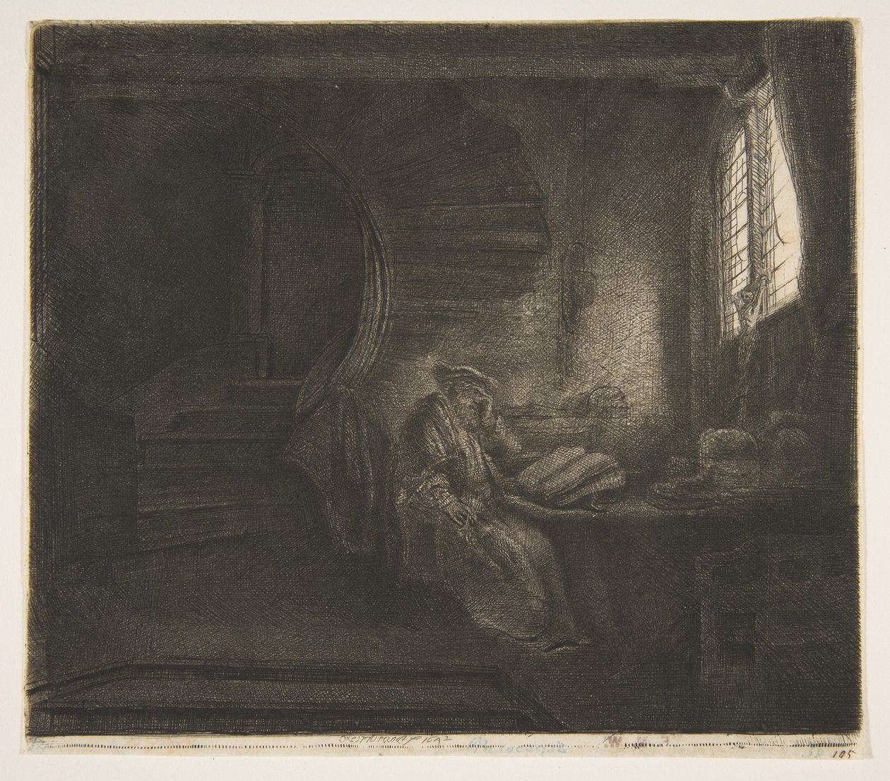 San Girolamo in una camera oscura da Rembrandt van Rijn