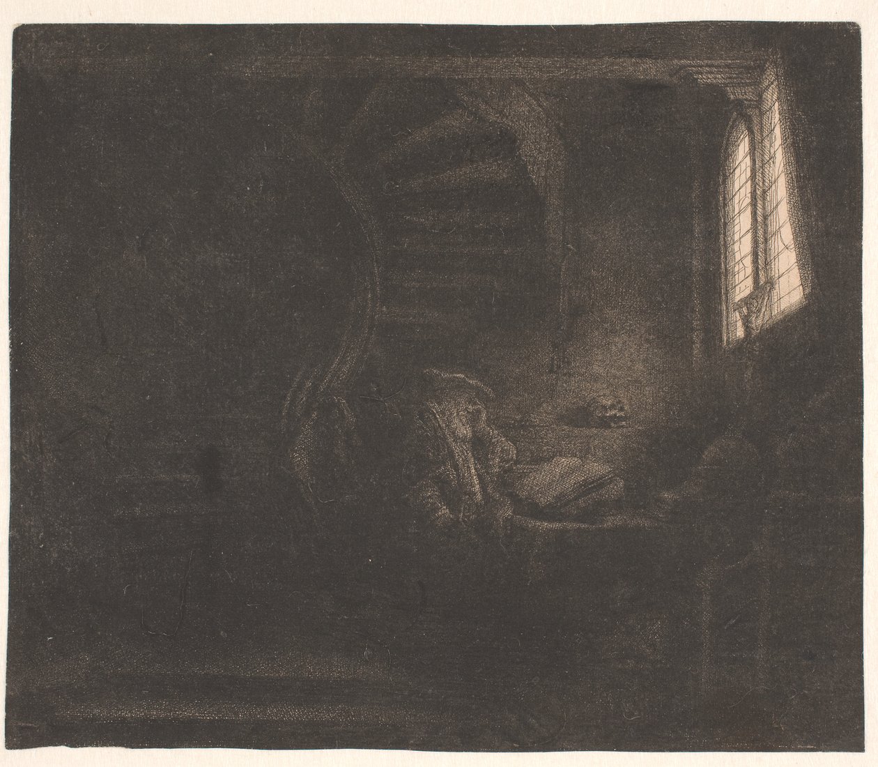 San Girolamo in una stanza buia da Rembrandt van Rijn