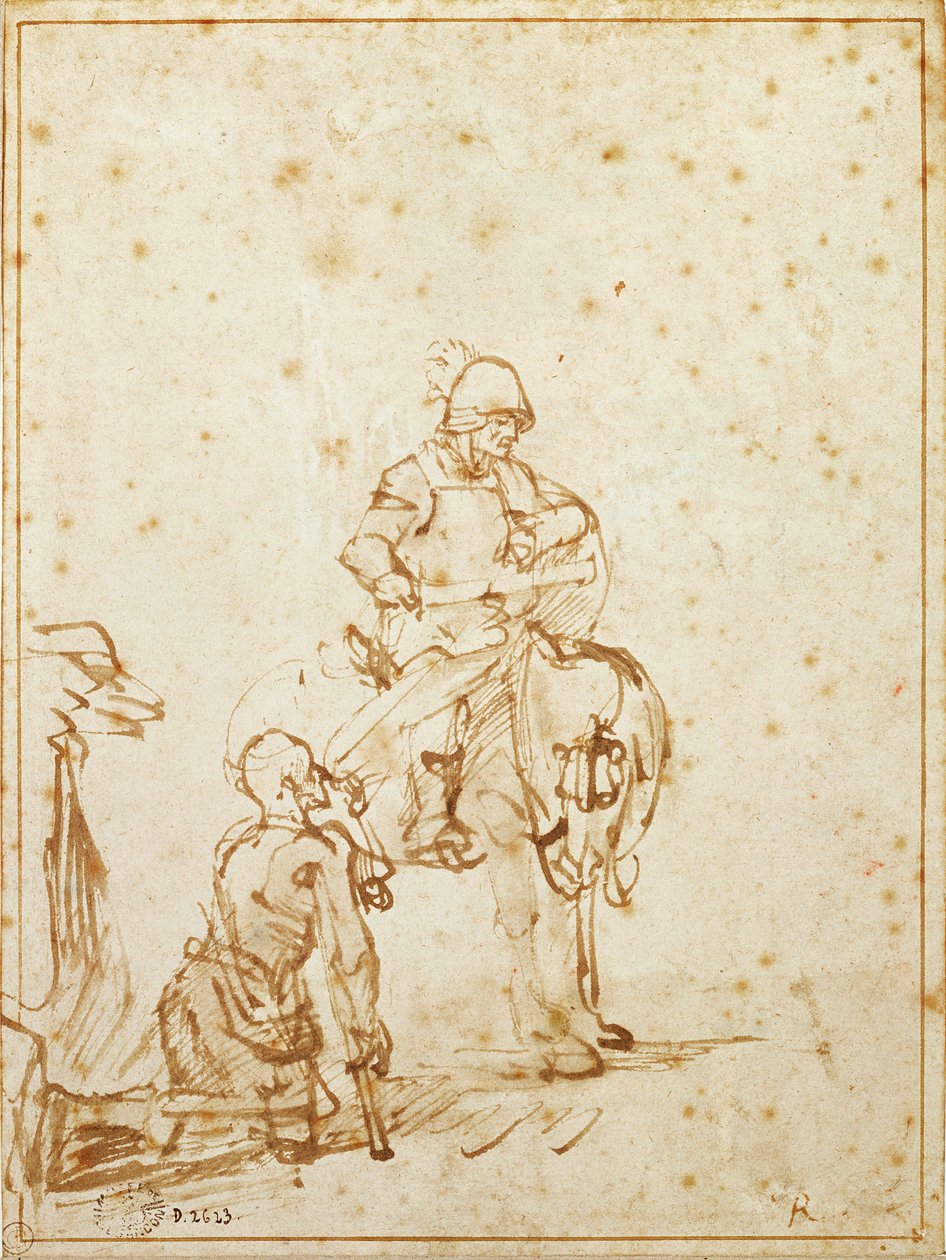 San Martino e il mendicante da Rembrandt van Rijn