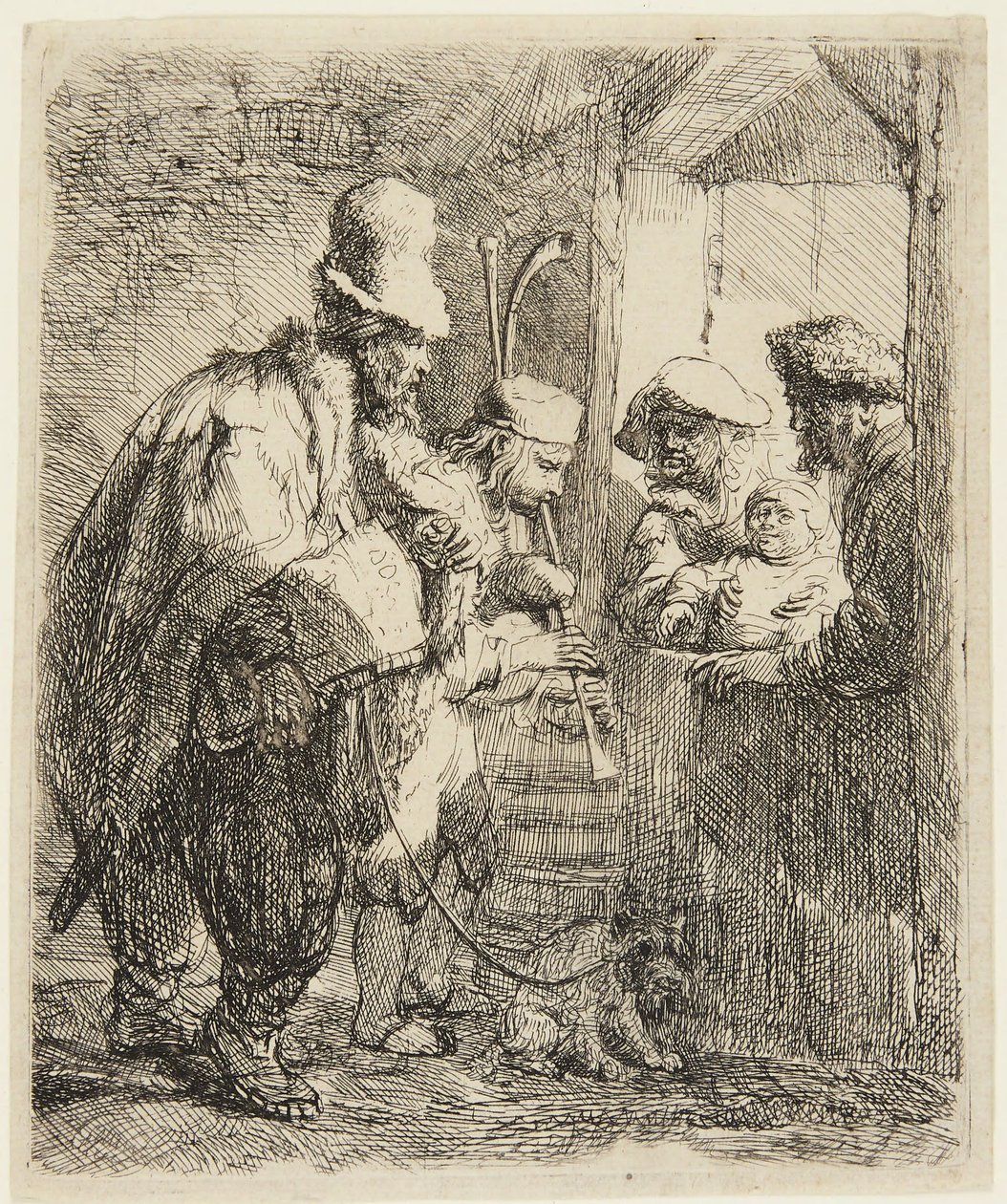 Musicisti ambulanti da Rembrandt van Rijn