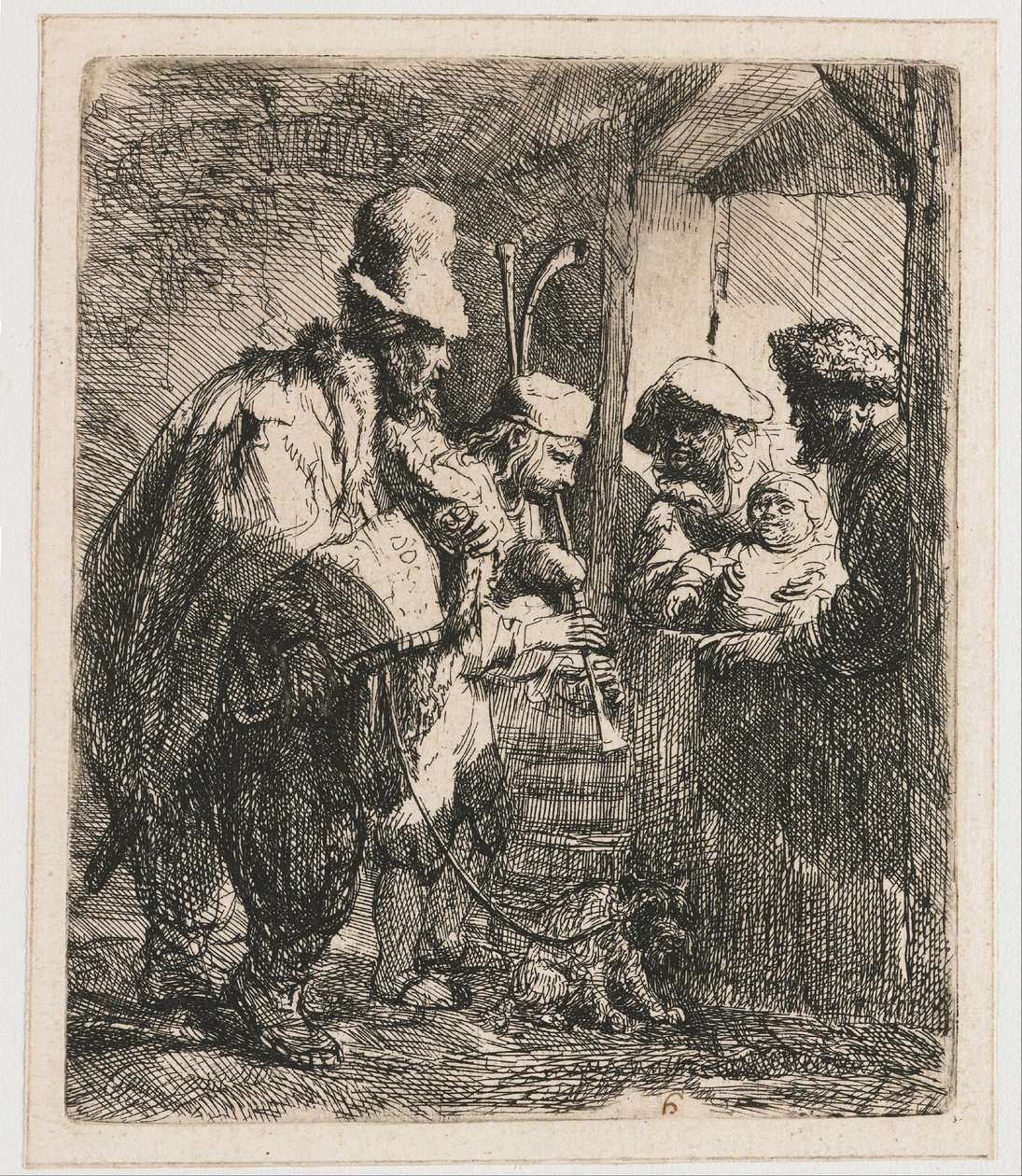 Musicisti ambulanti da Rembrandt van Rijn